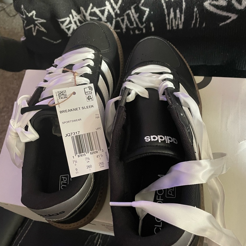 Adidas Black and White Sneakers
